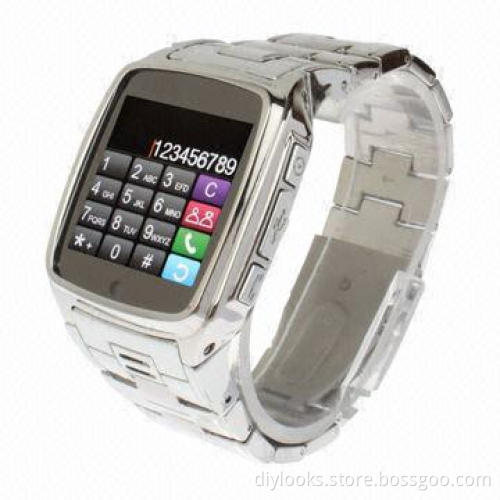 Stainless Steel Bluetooth Touch Screen Watch Mobile Phone